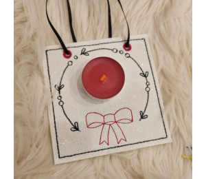 ADVENTSKALENDER 21. Dezember - Stickserie - ITH Kerzenteppich Tasche